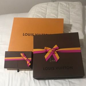 3 authentic Louis Vuitton boxes